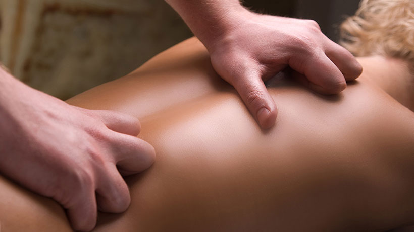 Back massager masturbation